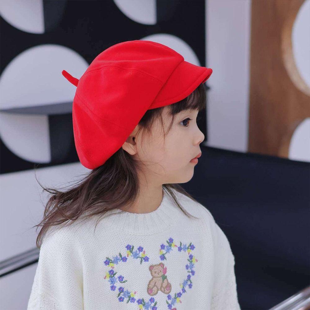 Woolen Kids Berets Warm Painter Hat Autumn Winter Baby Beret Hat  Boys Girls