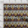 oneOone Ткань Cotton Flex с ромбовидным и вихревым принтом Ikat, ярд 40 дюймов