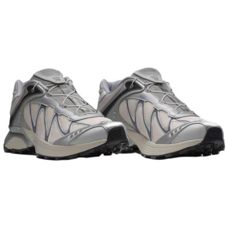 SALOMON XT WHISPER Амортизация и износостойкое покрытие Низкие кроссовки для трейлраннинга Contagrip Унисекс Серые Серебристые Кроссовки 478014