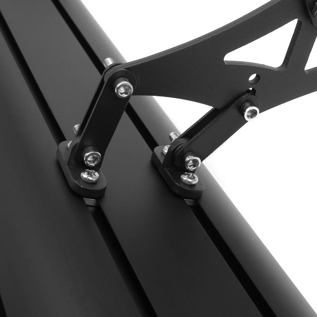 Универсальный алюминиевый регулируемый двухъярусный GT спойлер на крышку багажника, черный