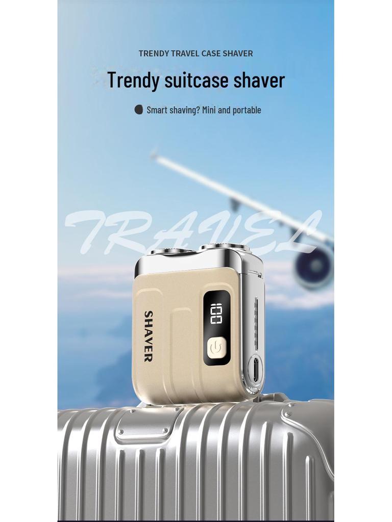 Compact Silent Electric Travel Razor for Men
