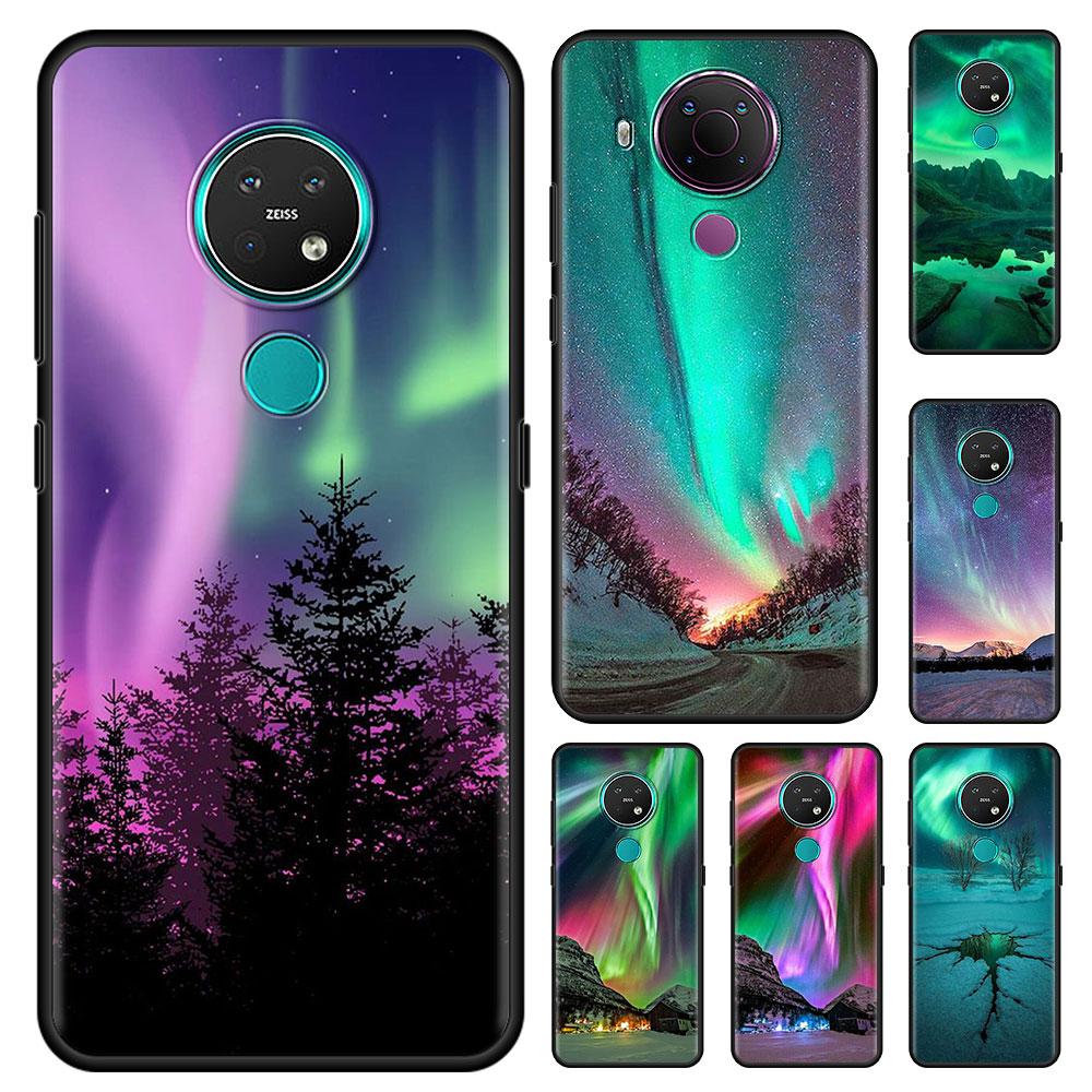 Northern Lights Sky Cell Phone Case for Nokia 5.4 7.2 3.4 5.3 2.3 3.2 8.3 5G 2.4 2.2 4.2 1.3 1.4 C20 G20 X20 Cover Coque
