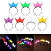 Glowing Crown Headband New Year Eve Party Headbands Flashing Headhoop Christmas Party Headdress New Year Hair Decoration