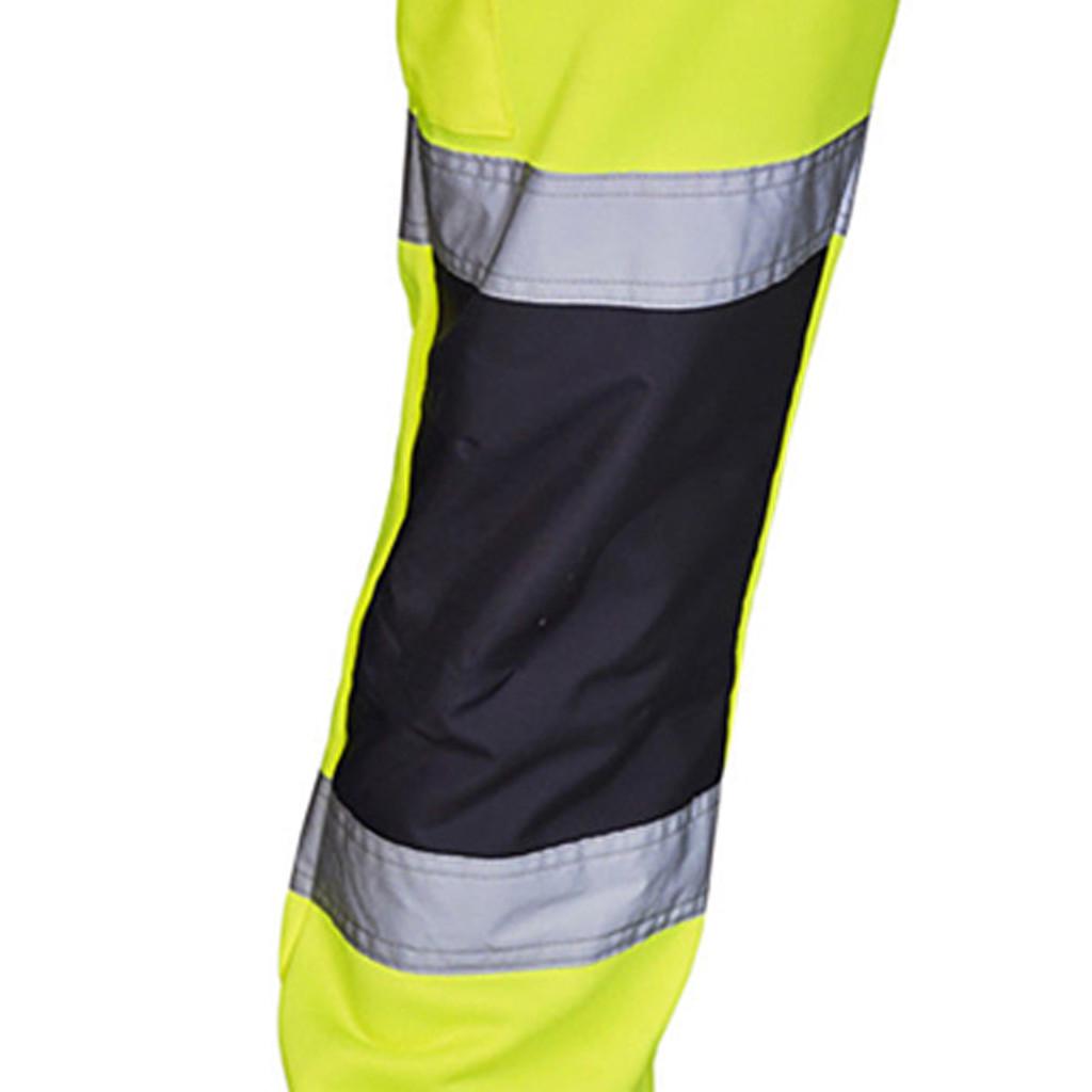 Men Road Work High Visibility Overalls Casual Pocket  Work Casual Trouser Pants