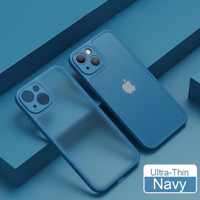 Роскошный ультратонкий матовый защитный чехол для телефона для Iphone 14 13 12 11 Pro Max Xr Xs Max 14plus, мягкий противоударный чехол-бампер