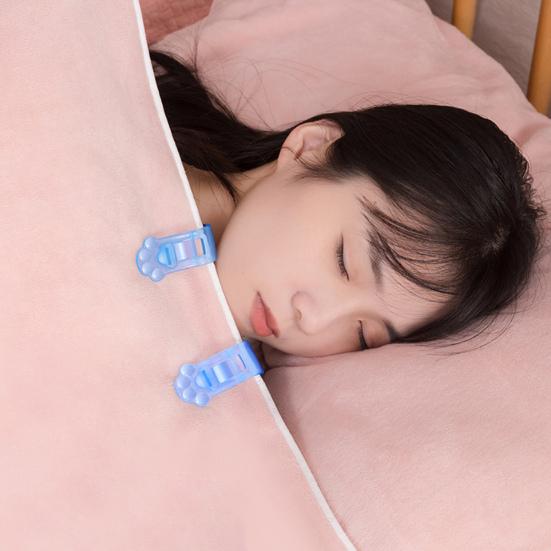 4Pcs Cute Cat Paw Quilt Holder Clip Needleless Seamless Fastener for Duvet Firmly Prevent Slip Universal Bed Sheet Clips Non-slip Blanket Corner