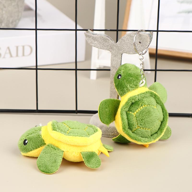 10Cm Cute Turtle Stuffed Doll Soft Plush Toy Keychain Bag Decor Pendant Kid Gift