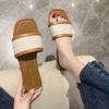 Девушка плоская подошва односложный драг лето 2025 новая мода выход модный ретро трендовый темперамент универсальные тапочки женские