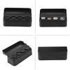 Universal Car Interior Plastic Coin Case Storage Box Holder Change Container Organizer Black