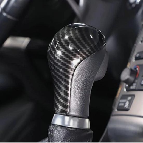 ABS Carbon Fiber Gear Shift Knob Trim Cover Fits Infiniti G25 G35 G37 2007-2013