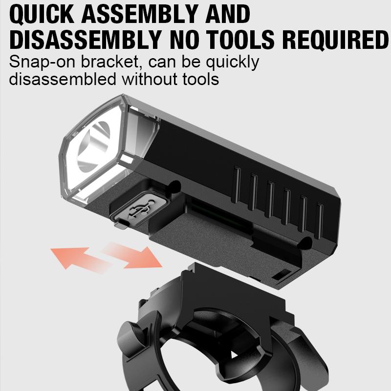 Bicycle headlights, super bright flashlight, night riding light, mountain road children's bicycle light, rainproof riding equipm