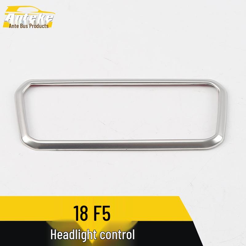 18 F5 Headlight Switch Adjustment Decorative Frame & Bright Ring Car Accessory