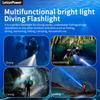 Diving LetonPower 2000 Lumens Underwater 100m Diving Charging Diving Underwater Spotlight Long Shot Diving Light Light, Light, Light, Type-C Light,