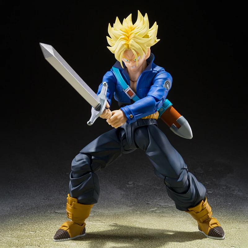 SHF Dragon Ball Z Фигурка Супер Сайян Транкс Фигурка на шарнирах ПВХ Коллекция Аниме Будущий Мальчик Транксу Фигурки Модель Игрушки