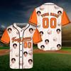 Custom Face Baseball Jersey, Personalized Team Jersey Shirt, Funny Photo Baseball Shirt, Custom Name Number Sports Jersey