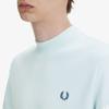 Fred Perry [sharp] Laurelis Graphic High Neck Sweatshirt   Light Ice Afpm2417770 R30