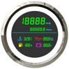 85mm 6 In 1 Multi-Function Tachometer Fuel Gauge Water Temp Oil Pressure Voltmeter LCD Display For Marine Boat Car 12V24V