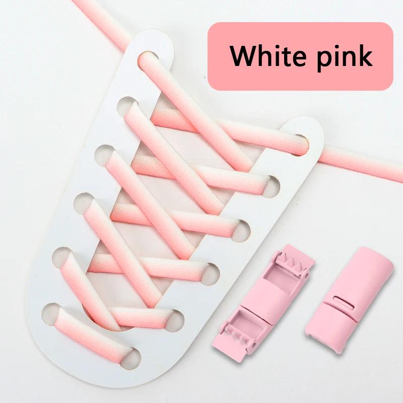 Градиентные эластичные шнурки для кроссовок, магнитные шнурки без завязывания, детские, взрослые, ленивые шнурки для обуви, аксессуары для обуви