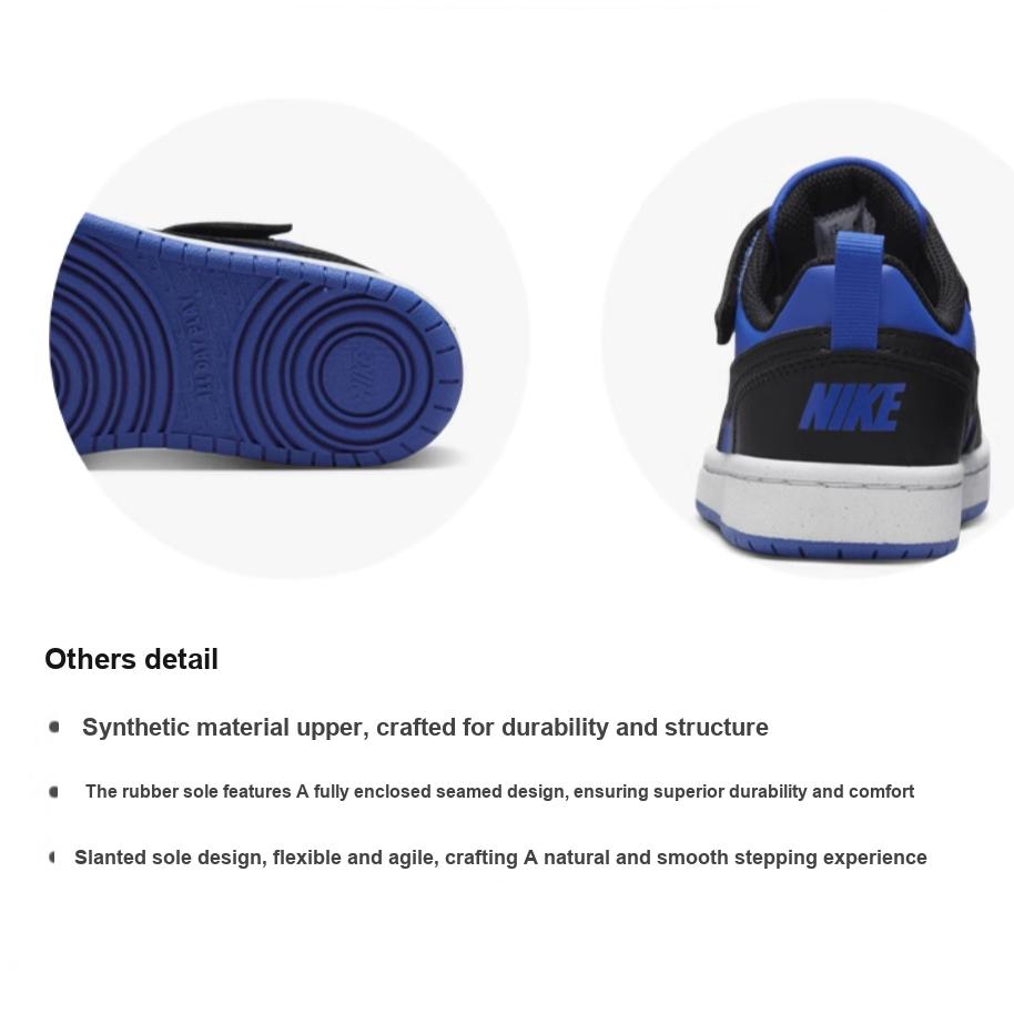 Nike Court Borough Low Recraft PS Game Royal/White/Black Kids Sneakers Blue HM6298-480