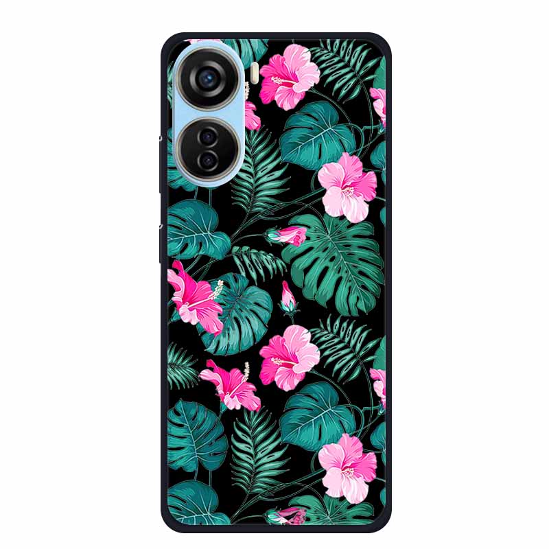 Черный силиконовый чехол для ZTE Blade V50 Design 5G Libero 5G IV V41 Vita Axon 40 lite Чехол для телефона Мультяшный кот Мягкая задняя крышка Coque