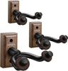 Guitar Hanger Wall Hanging Black Walnut Material Load 10KG with Screws Bass/Ukulele (3 Pieces)