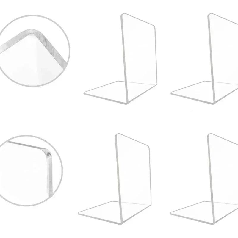 1 шт. Прозрачная акриловая книжная полка Настольное украшение Стойка для хранения Книжная полка Стойка для хранения Школьные канцелярские товары