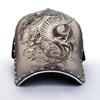 Original 3D Printing Chinese Style Dragon Peafowl Elephant Skull Eagle Baseball Cap Hip Hop Hat