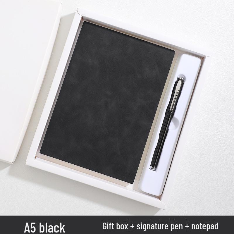 Индивидуальный набор блокнотов B5 Luxury из овчины с магнитной застежкой — идеально подходит для деловых встреч и использования в офисе