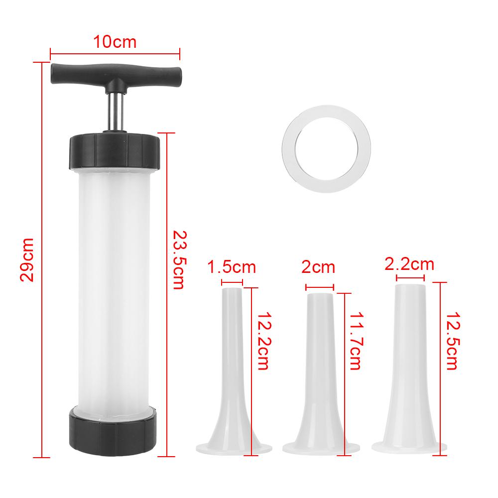 Kitchen Tools Sausage Syringe Hand Operated Sausage Machines Manual Sausage Meat Fillers Machine Homemade Sausage Stuffer Sausage Gadgets