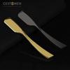 Складная мужская бритва с длинной ручкой, гальваническое золото, однолезвийная парикмахерская бритва с прямым лезвием для парикмахерской