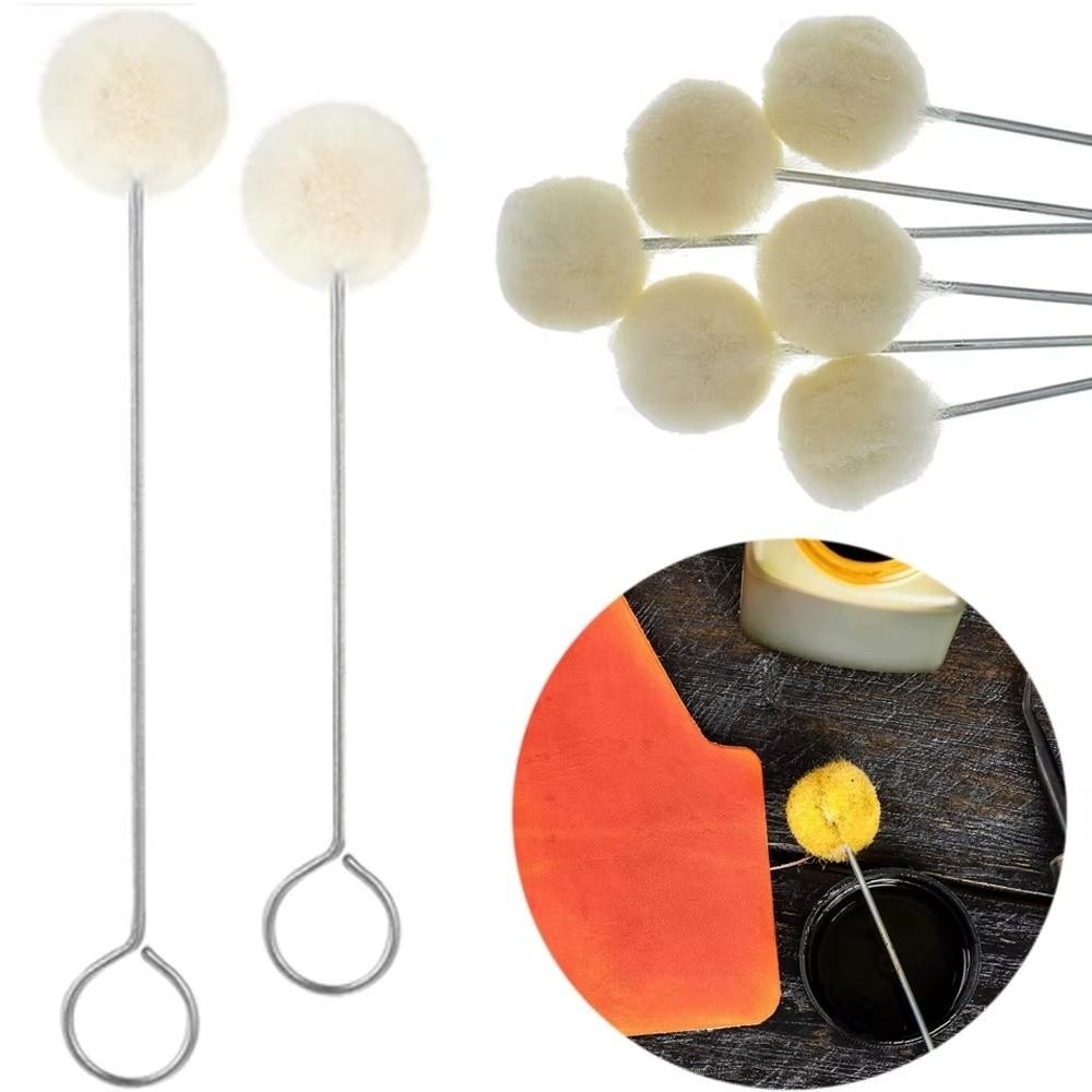 Dauber Assisted Leather Wool Balls Brush Dyeing Sponge Painting Brush  Painting Applications