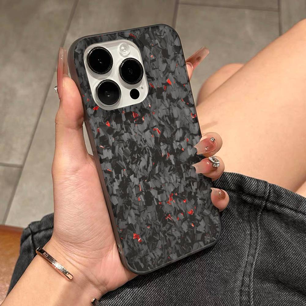 Гоночный материал APEX CARBON FRAGMENT Чехол для телефона с гофрированной полосой Для IPhone 17 16 15 14 13 12 11 Pro Max Plus Pro Ударопрочный