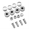 Alloy Chrome Anti-theft Screws Circular Frame Screws Practical Number Plate Fixing Nut