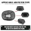 Waterproof Rectangle Air Filter Cleaner Black Air Filter Rain Sock Cover for Harley Touring