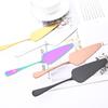 Mirror Dinnerware Set Colorful Stainless Steel Cutlery Cake Shovel Knife Pizza Cheese Cake Divider Knives Baking Tools Tableware