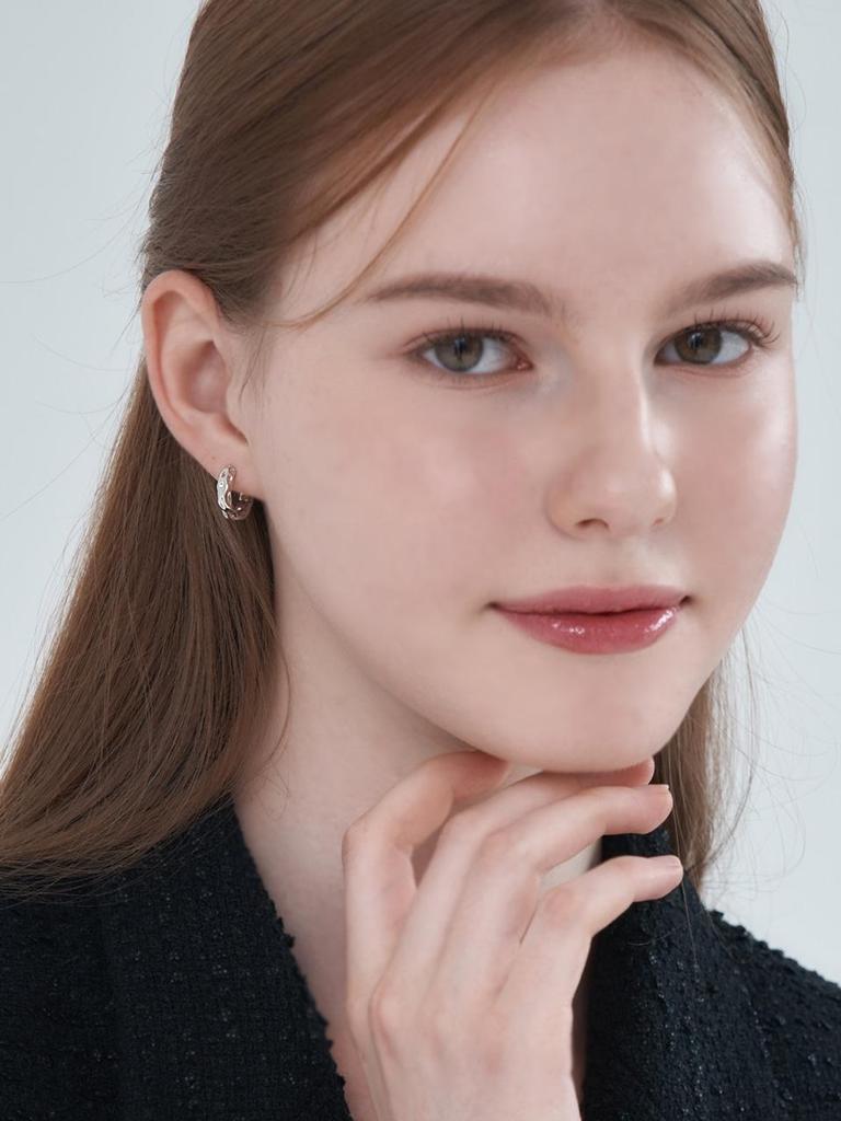 925 Silver Unique Ballroom One-Touch Earrings GISVEE155