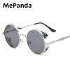 MePanda Unisex Round Dot Paint Vapor Punk Retro UV Resistant sunglasses,UV400