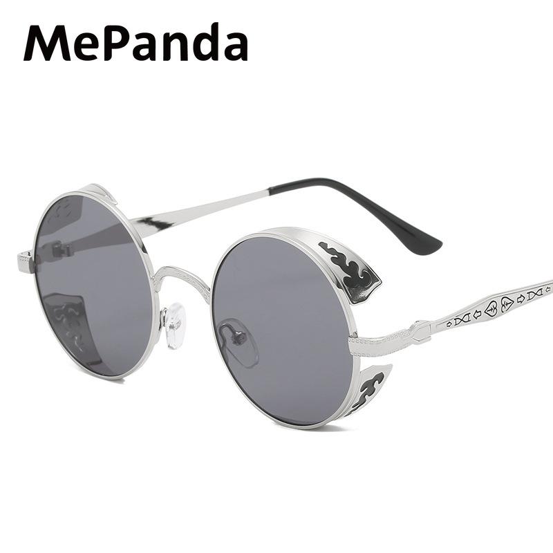 MePanda Unisex Round Dot Paint Vapor Punk Retro UV Resistant sunglasses,UV400