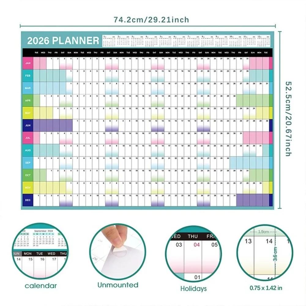 2026 Wall Hanging Calendar To Do List Schedule Agenda Organizer Calendar Planner Sheet Annual Planner Memo Pad