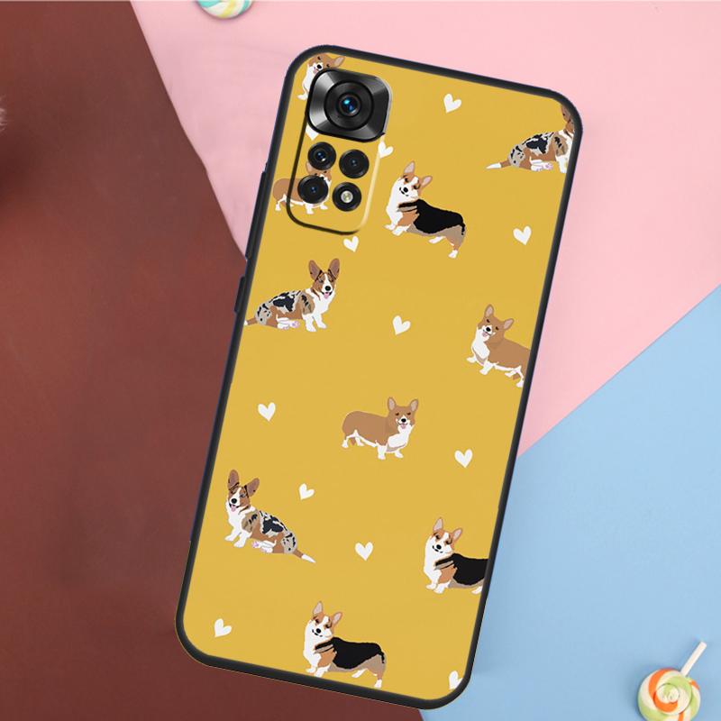 Мультяшный чехол для телефона Xiaomi Redmi Note 14 13 12 9 10 11 Pro 9S 10S 11S 12S Redmi 14C 10C 12C 13C с изображением валлийской собаки Шиба Корги