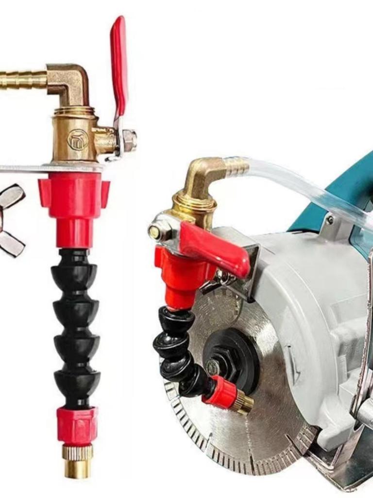 Universal Flexible Water Nozzle for Cutting & Grooving Machines - Dustproof Spray Head for Marble Saw Blade Cooling