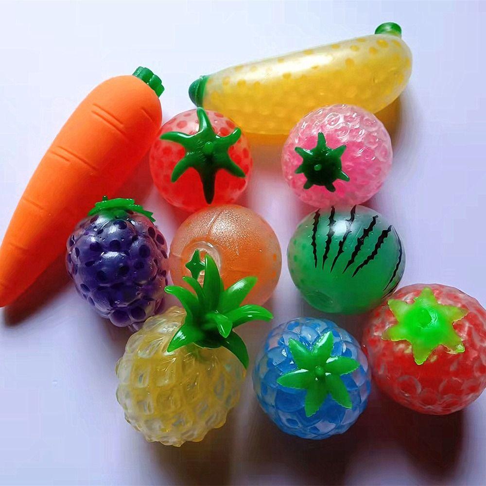 1pc Strawberry Fruit Squishy Stress Balls Squishy Texture Fidget Toys Squeeze Toys Stress Relief