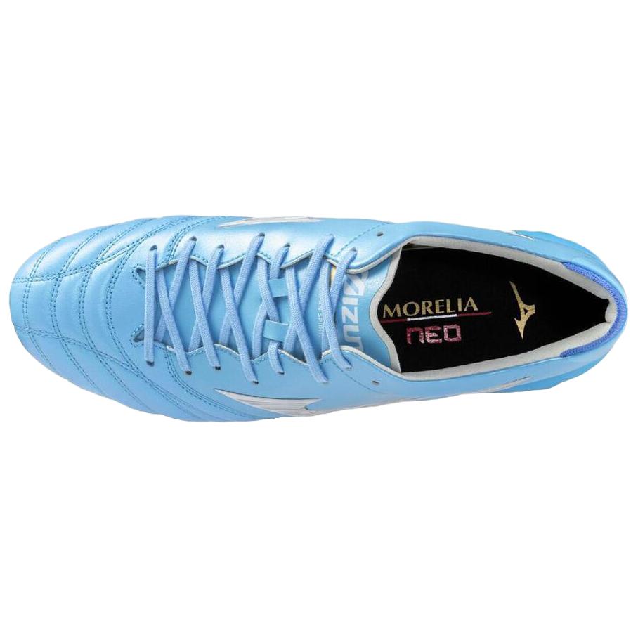 Mizuno Футбольные бутсы Morelia Neo 4 из искусственной кожи, унисекс, светло-голубые, P1GA263025