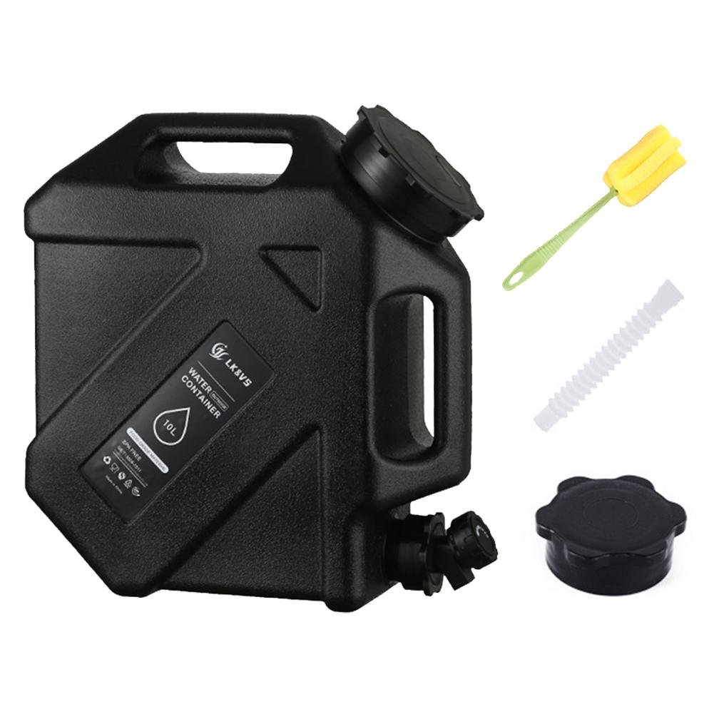 10L Outdoor Water Bucket Large-Capacity Portable Camping Water Bag Container with Faucet Driving Water Tank for Picnic Hiking