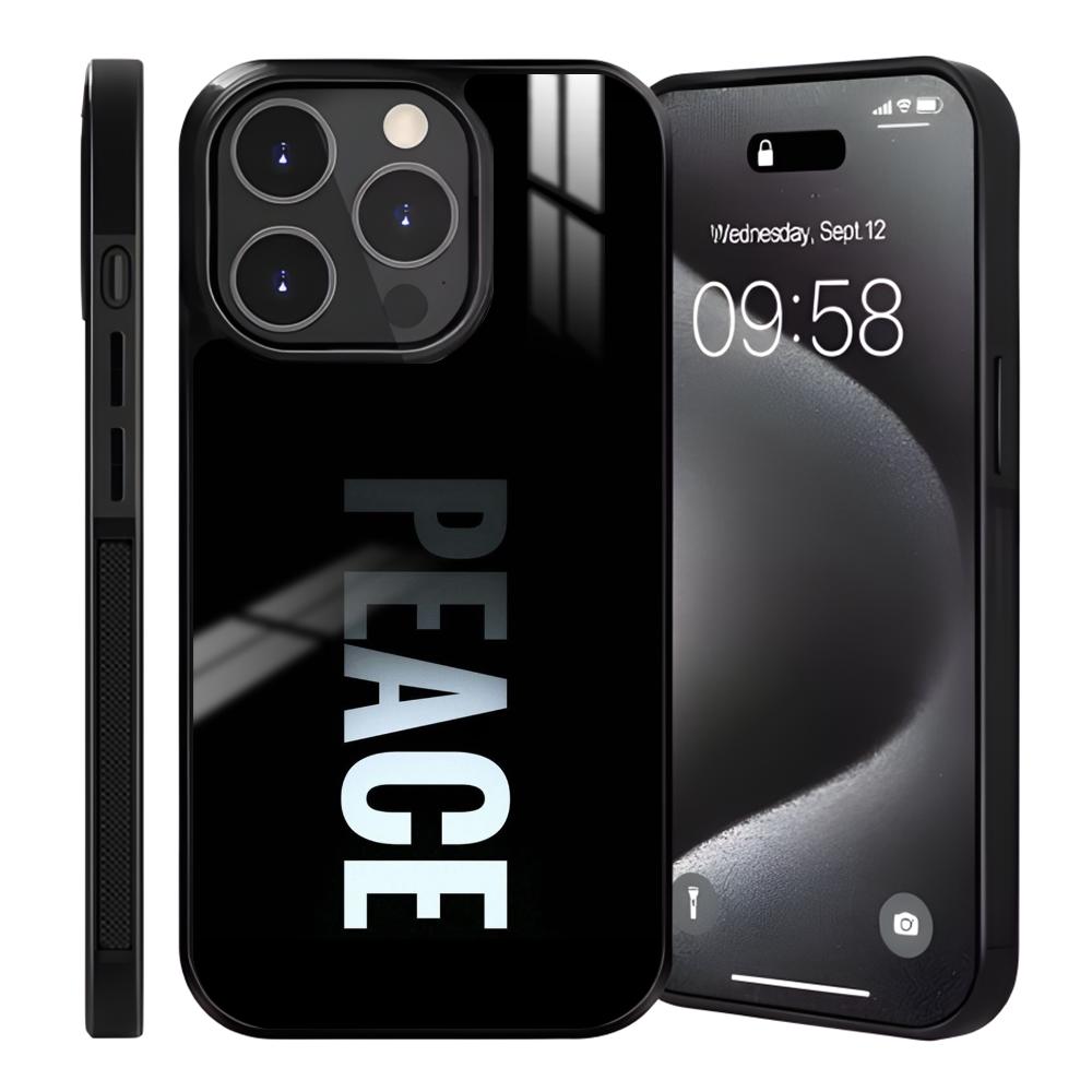 Чехол для телефона 'За мир без войны' Для iPhone 16 15 14 13 12 11 Pro Max Plus Mini Магнитный Magsafe Беспроводная зарядка Чехол