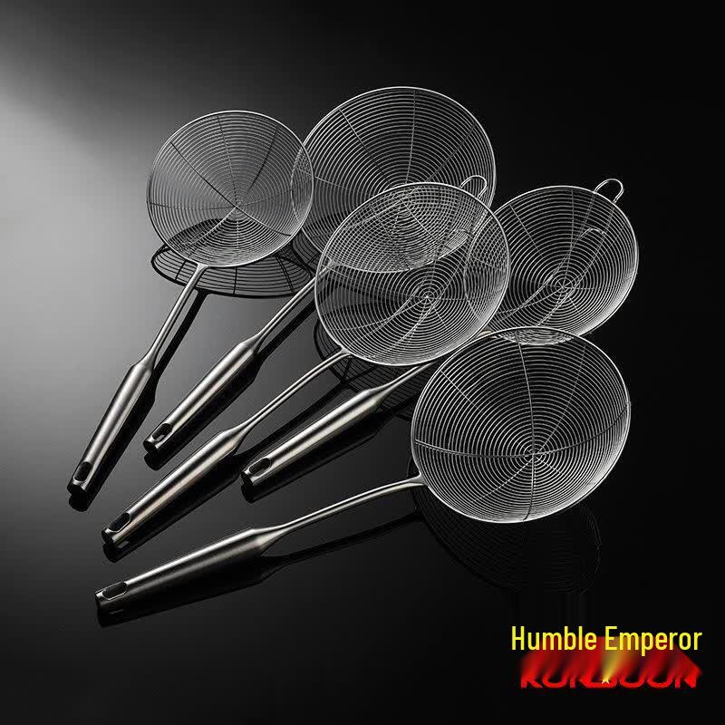QianXing 304 Stainless Steel Hollow Handle Mesh Skimmer Set