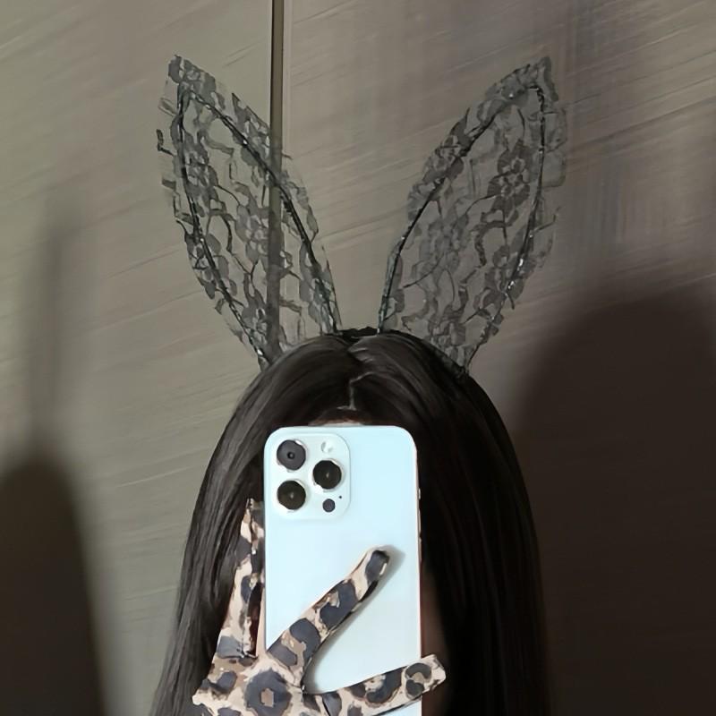 Корейская повязка на голову с ушками кошки Fan Lei: Милый аксессуар Catwoman для рождественских вечеринок
