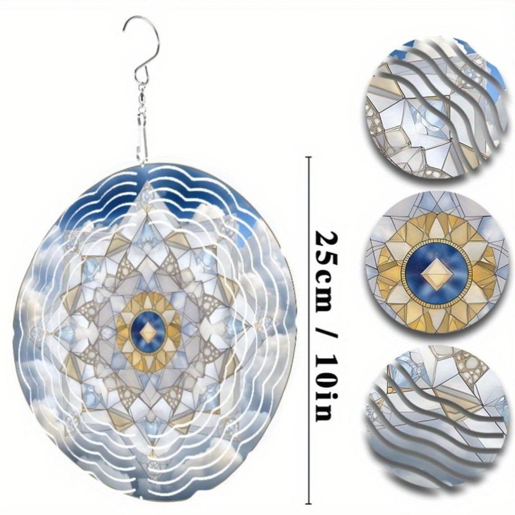 Metal Wind Spinner Outdoor Indoor Decor 3D Kinetic Windmill Gift for Women Wife Valentines Day Thanksgiving Christmas