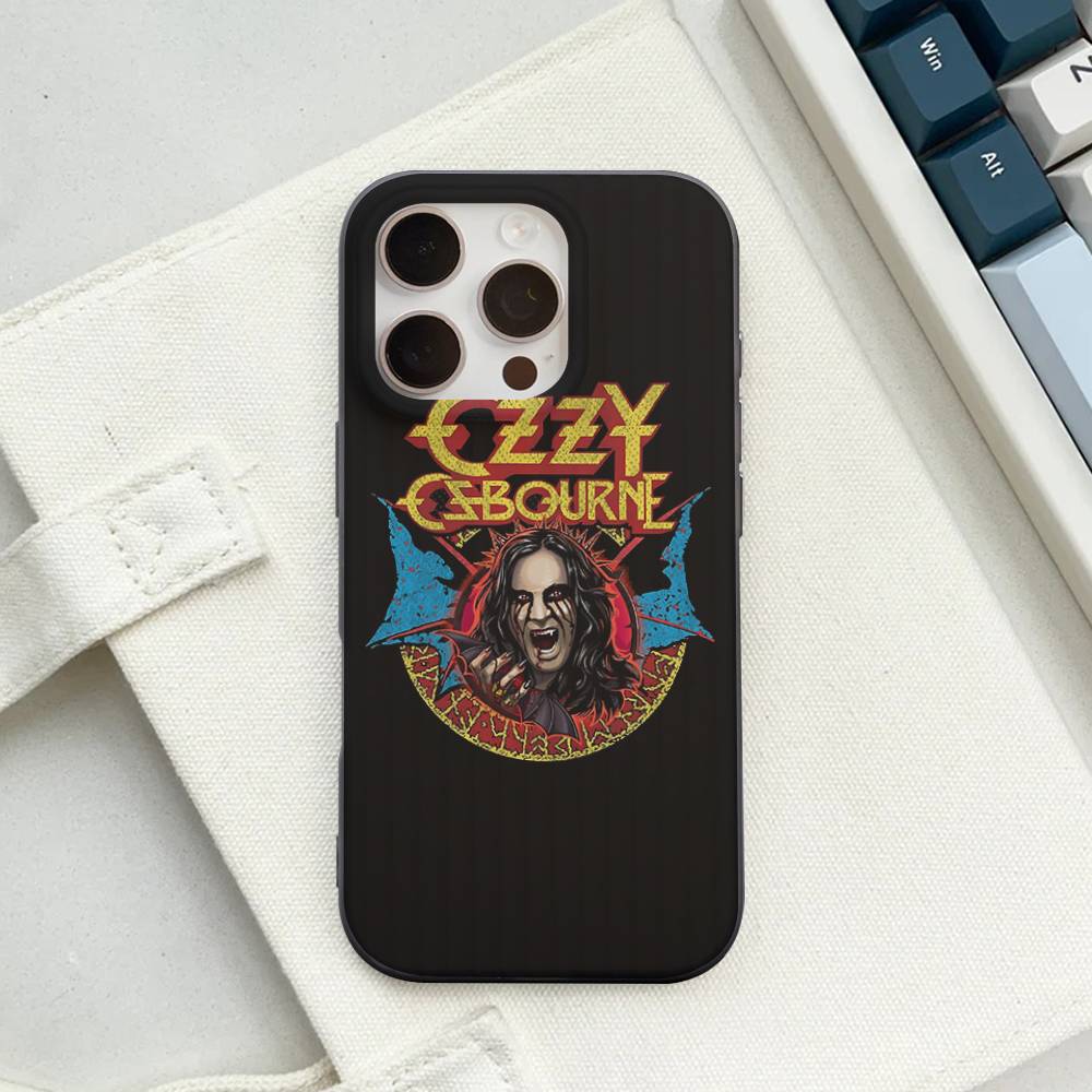 O-Ozzy Osbourne Band For IPhone 16 15 14 13 12 11 17 Pro Max Plus Wave Corrugated Phone Case Anti Drop Cover