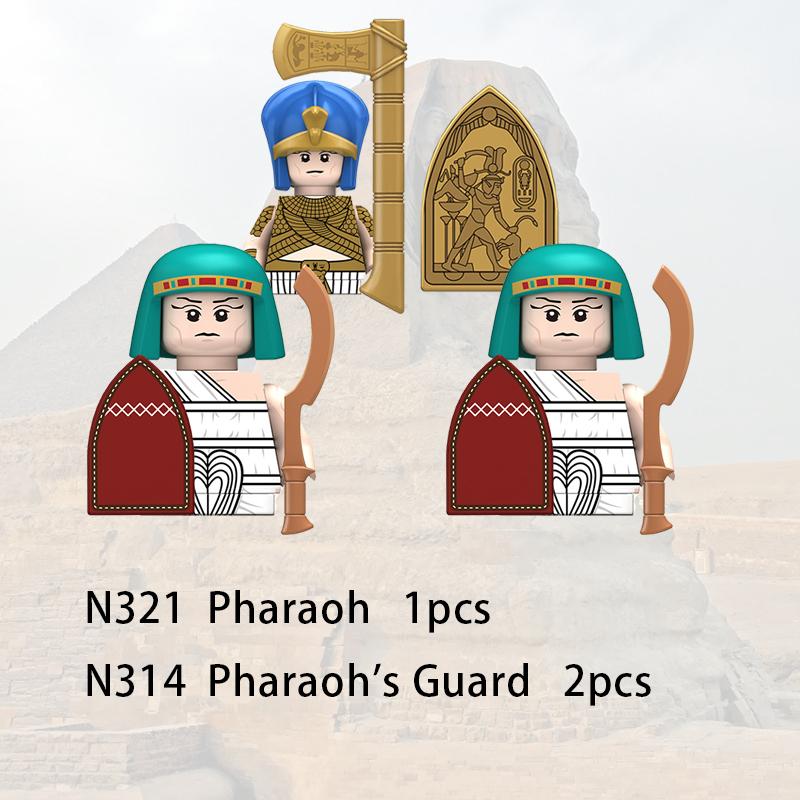 3 шт. Средневековые египетские солдаты строительные блоки замок орел рыцари фигурки копье убийца лук оружие меч военные кирпичи игрушки